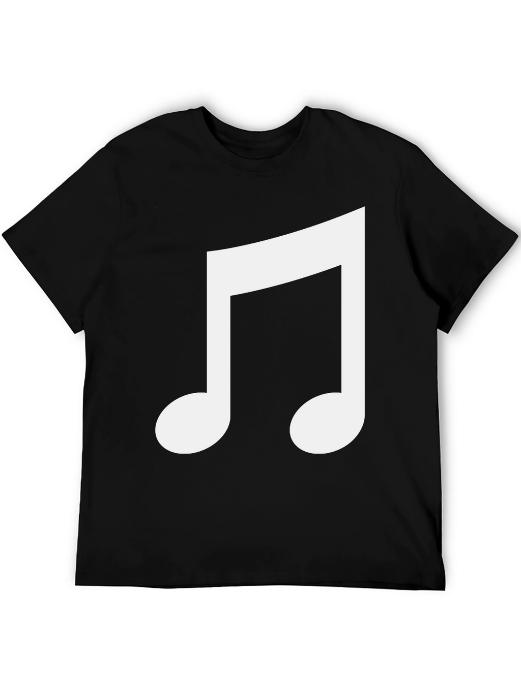 Musical Note Graphic Black T-Shirt