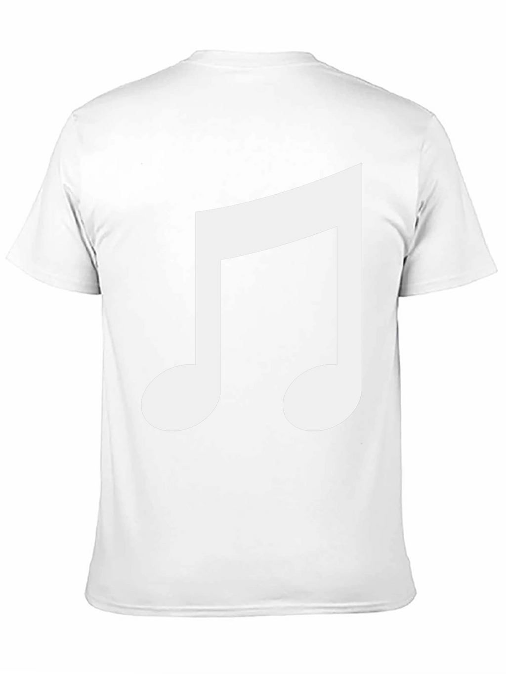 Musical Note Graphic Black T-Shirt