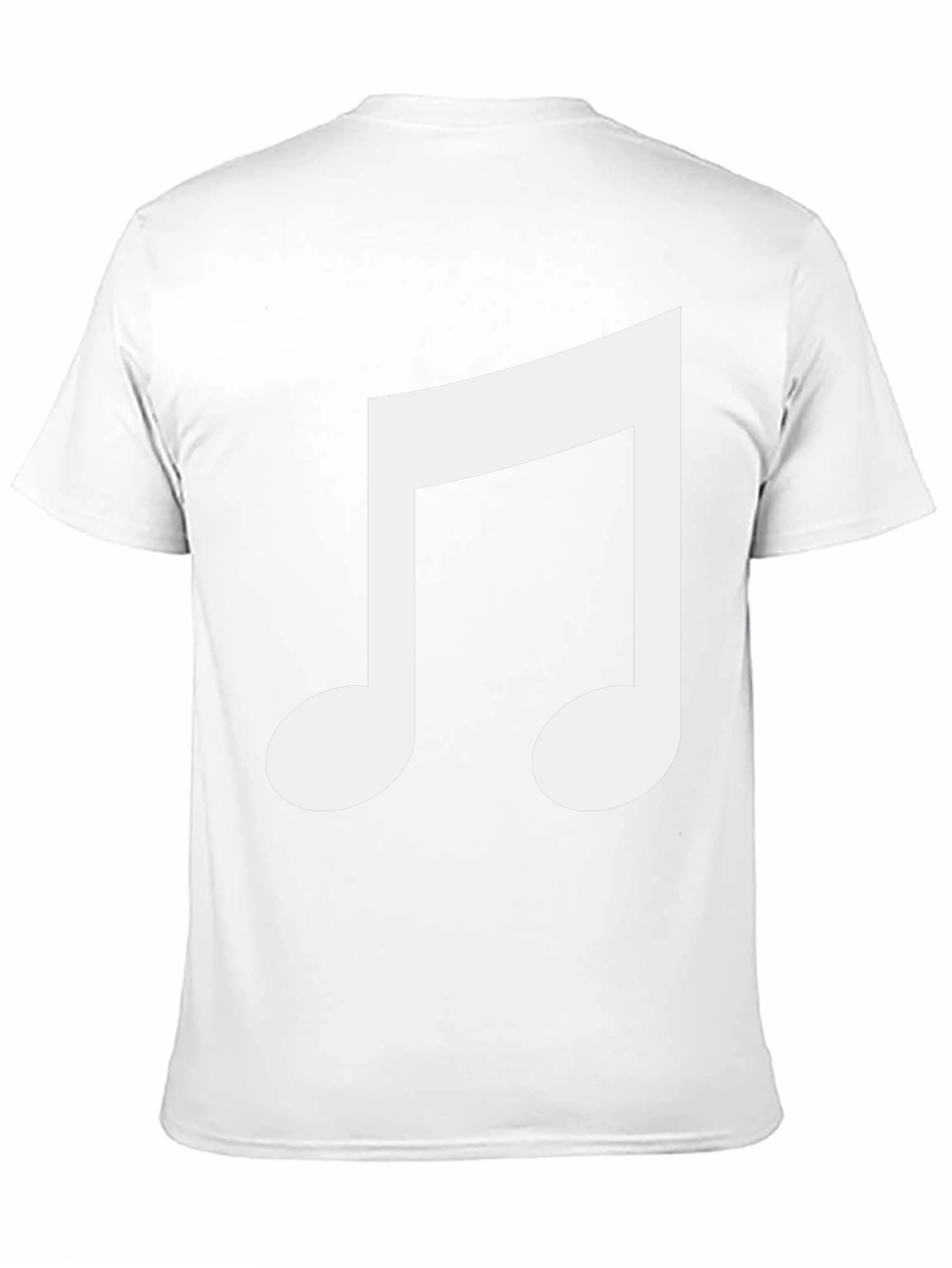 Musical Note Graphic Black T-Shirt