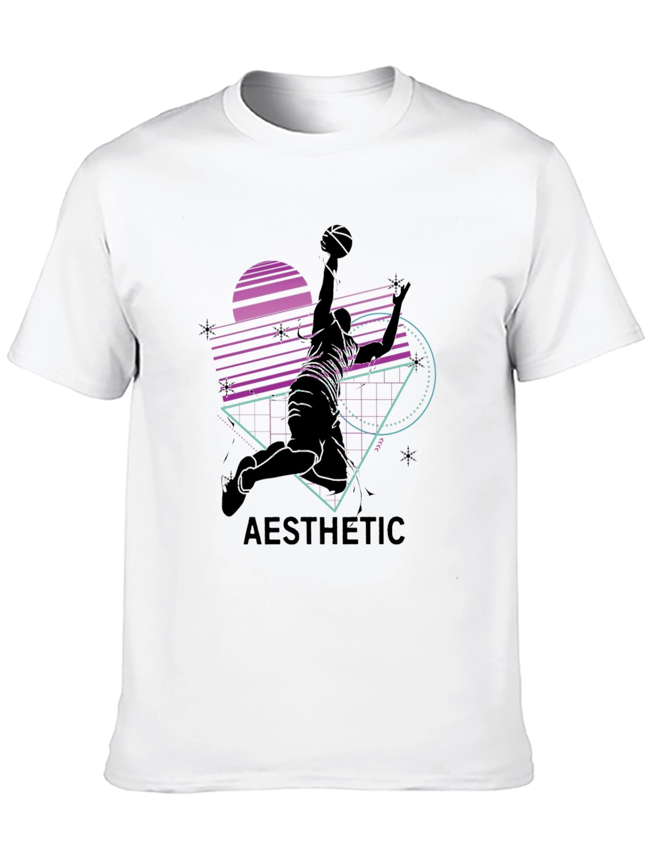 Retro Aesthetic Basketball Graphic Tee