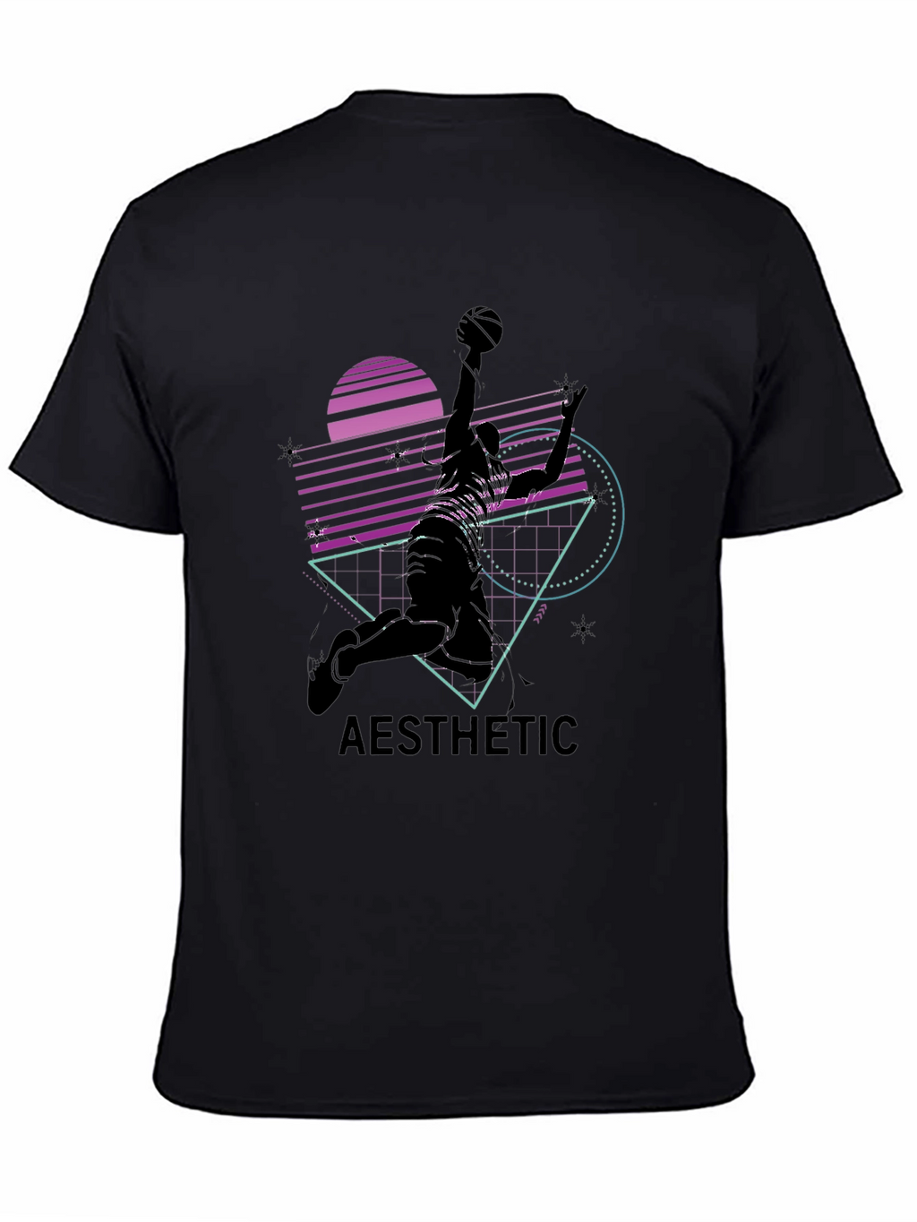 Retro Aesthetic Basketball Graphic Tee
