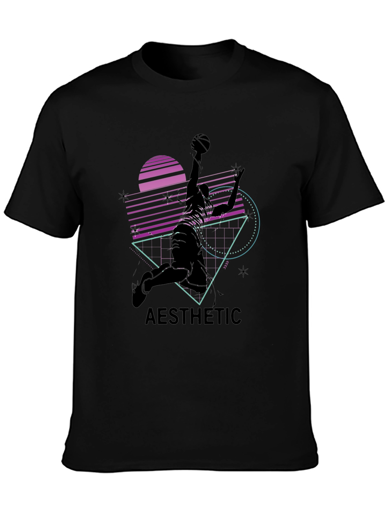 Retro Aesthetic Basketball Graphic Tee