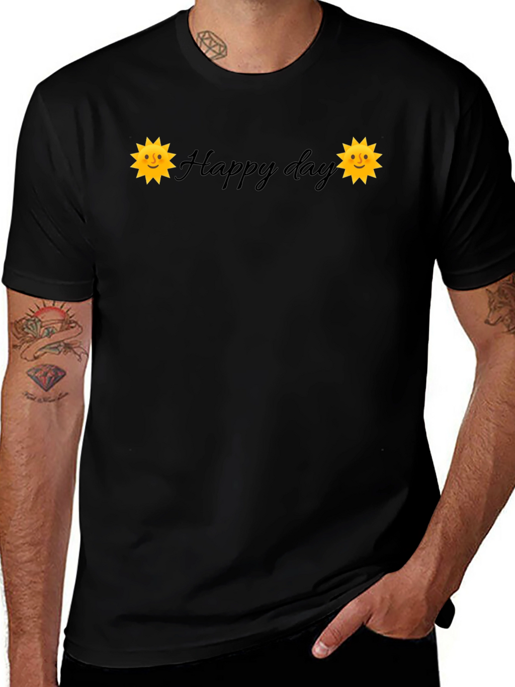 Happy Day Graphic Print T-Shirt