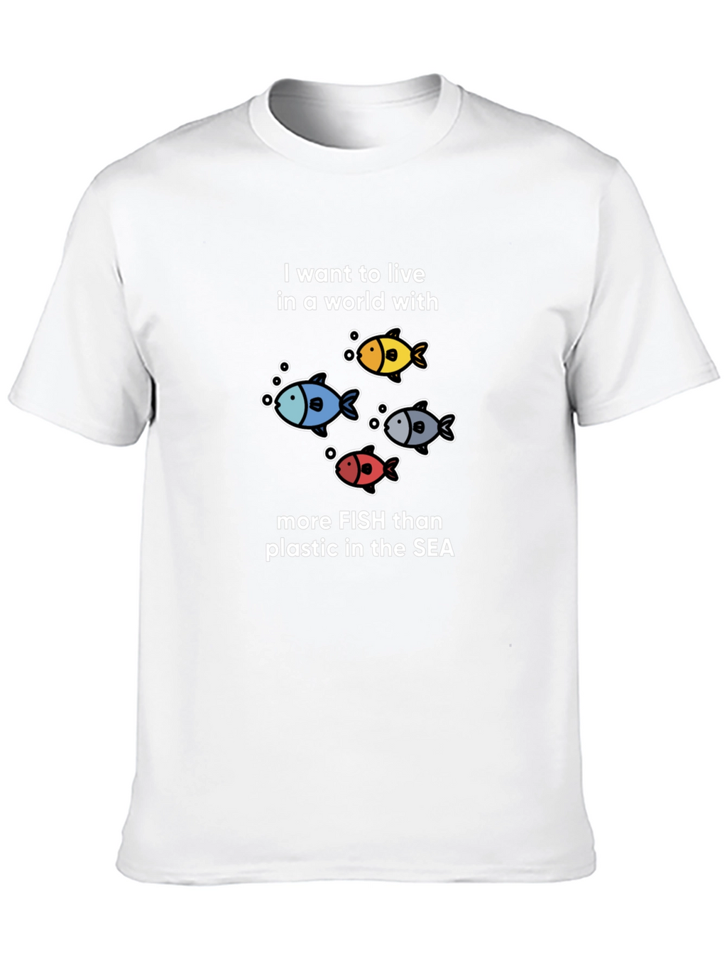 Fish Lovers T-Shirt: More Fish Than Plastic