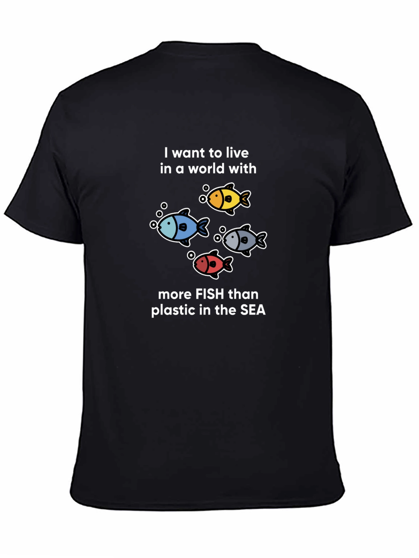 Fish Lovers T-Shirt: More Fish Than Plastic