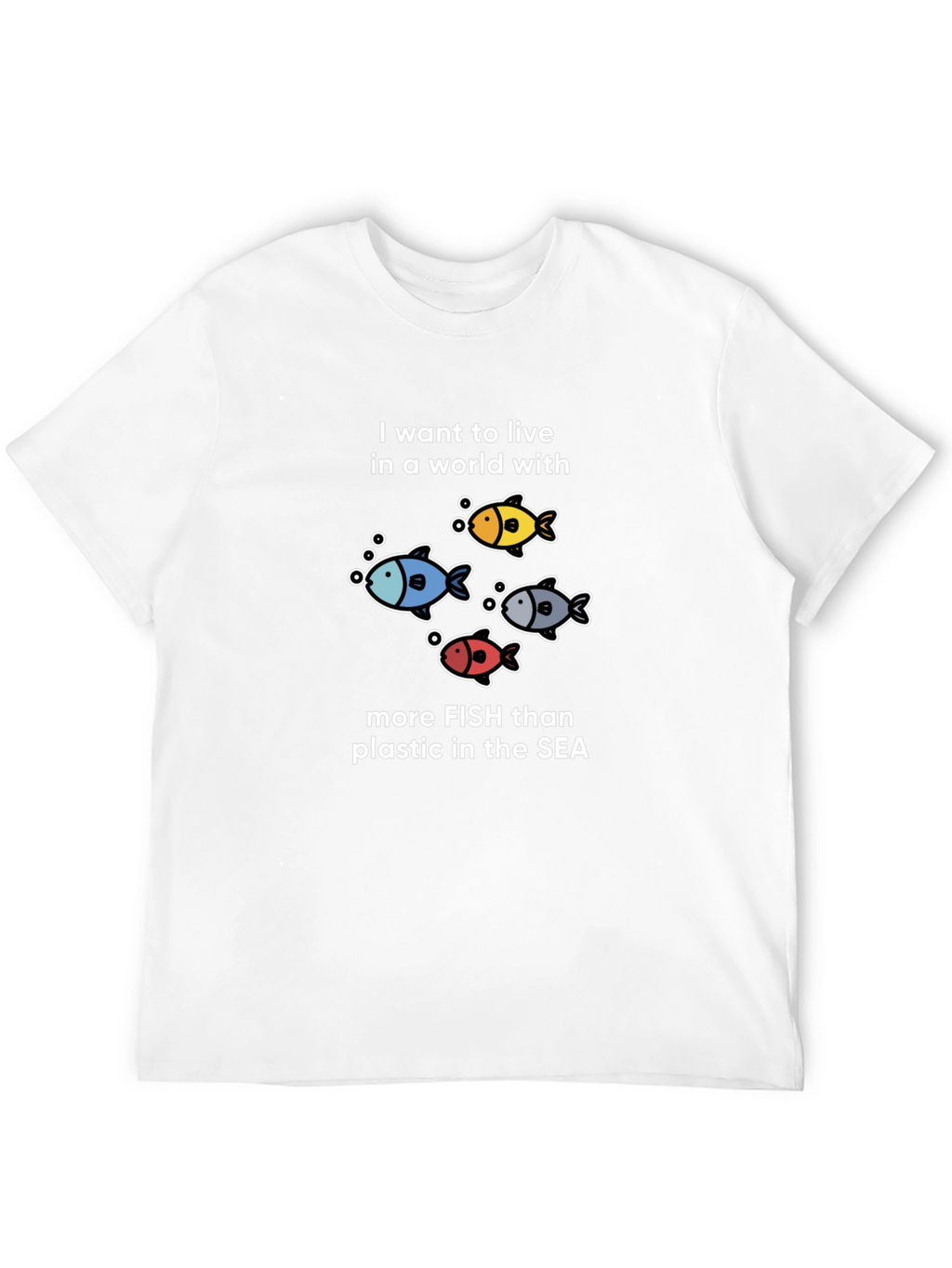 Fish Lovers T-Shirt: More Fish Than Plastic