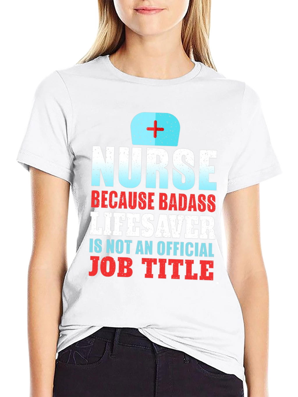 Nurse Badass Lifesaver Graphic T-Shirt