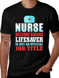 Nurse Badass Lifesaver Graphic T-Shirt