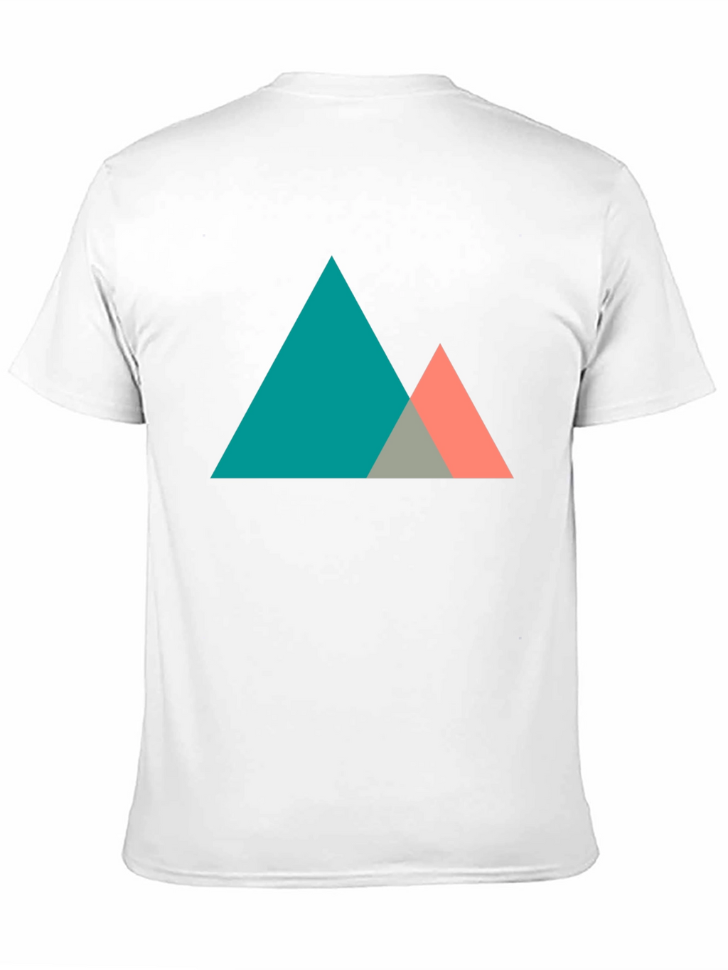 Geometric Mountain Graphic Tee - Modern Black T-Shirt