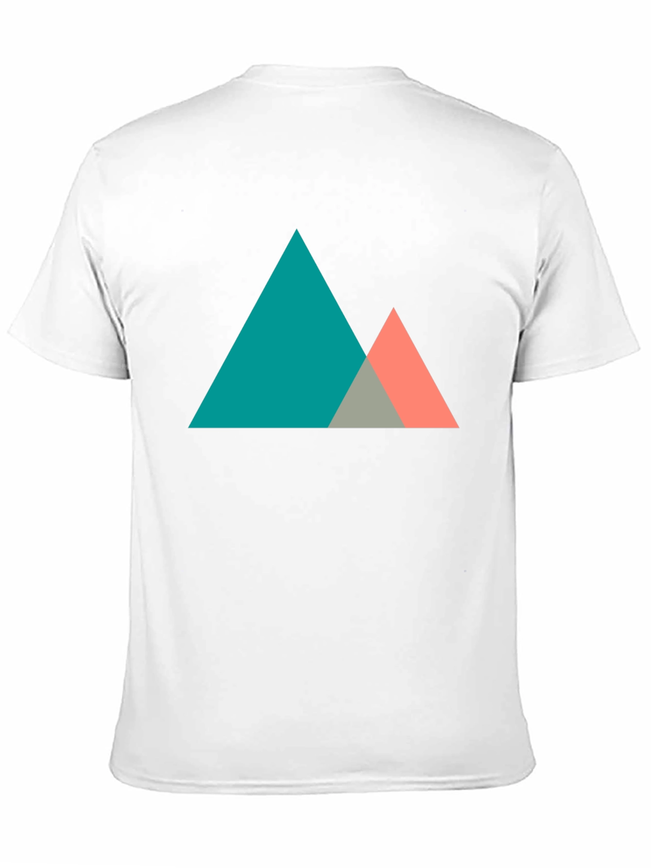 Geometric Mountain Graphic Tee - Modern Black T-Shirt