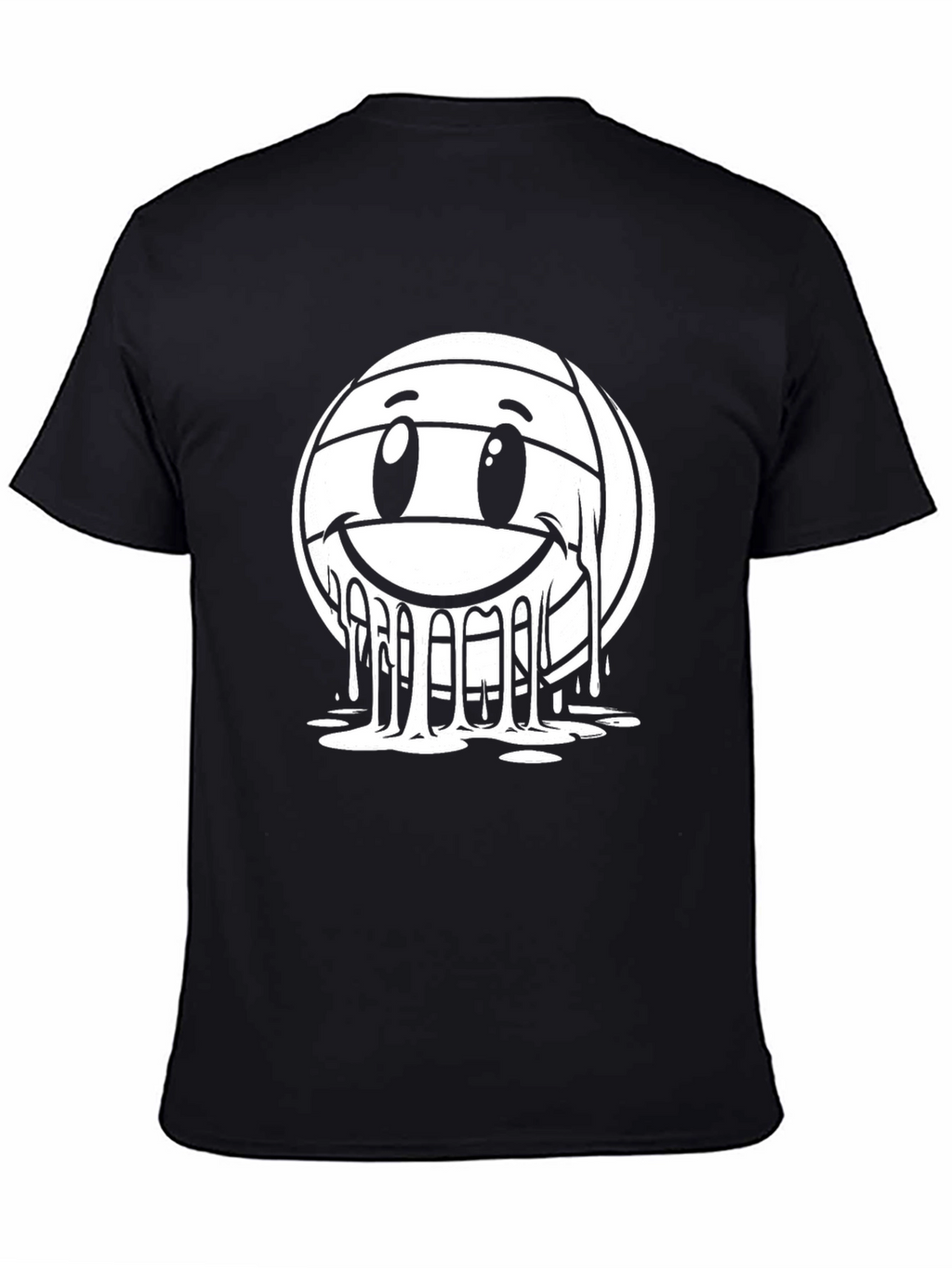 Smiley Melt Volleyball Graphic T-Shirt