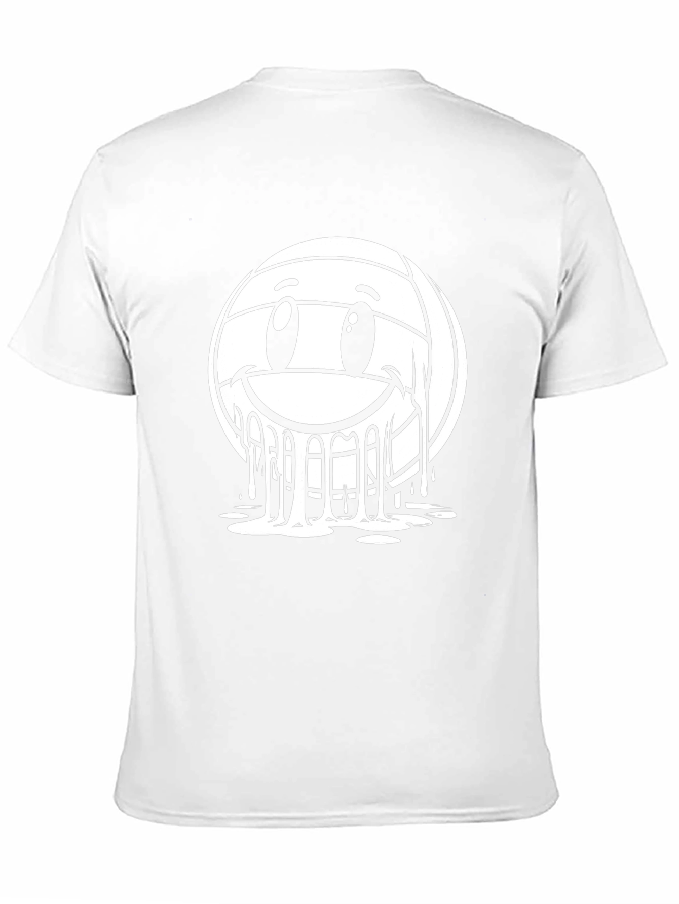 Smiley Melt Volleyball Graphic T-Shirt
