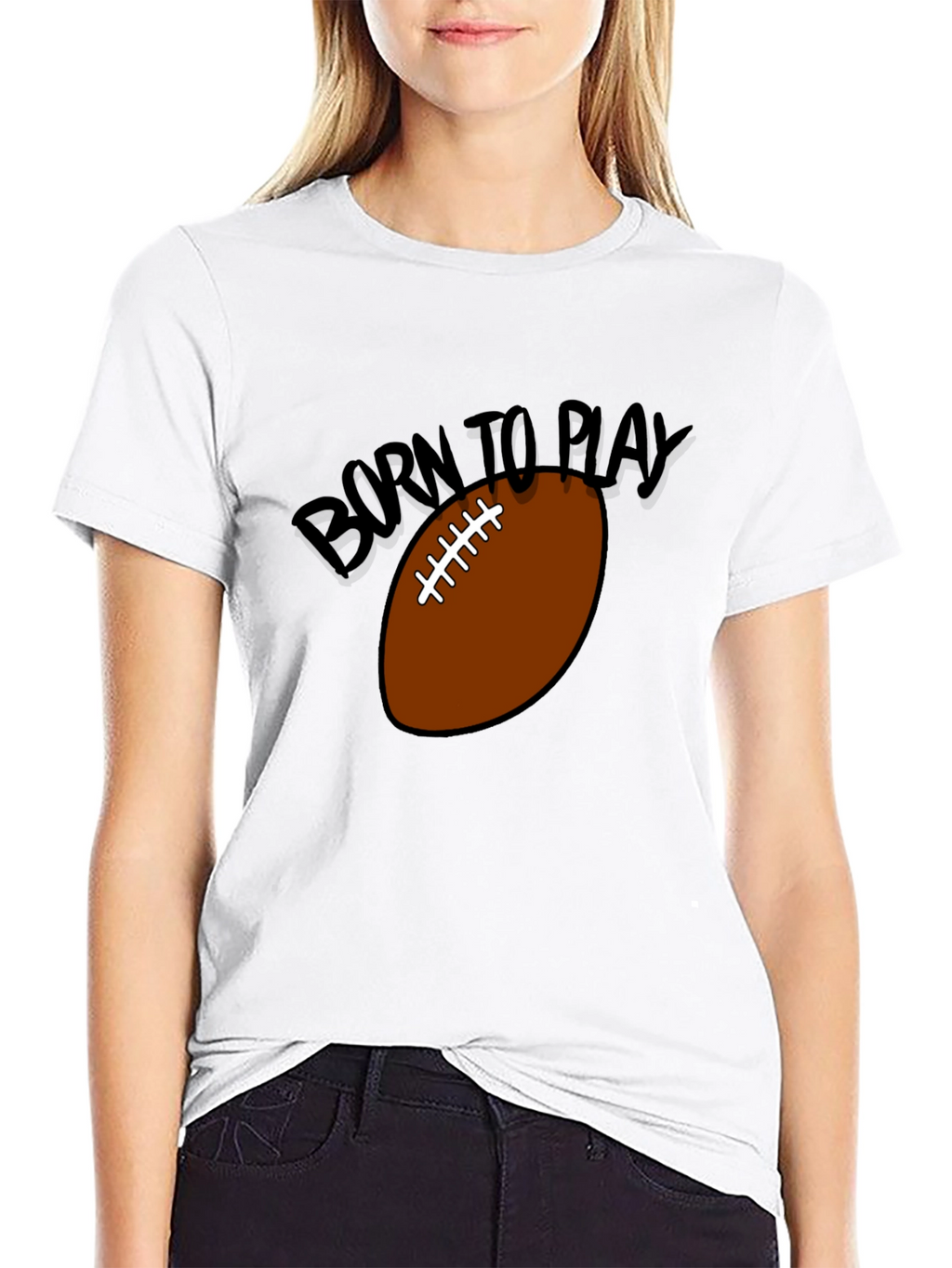 Born to Play Football Graphic Tee
