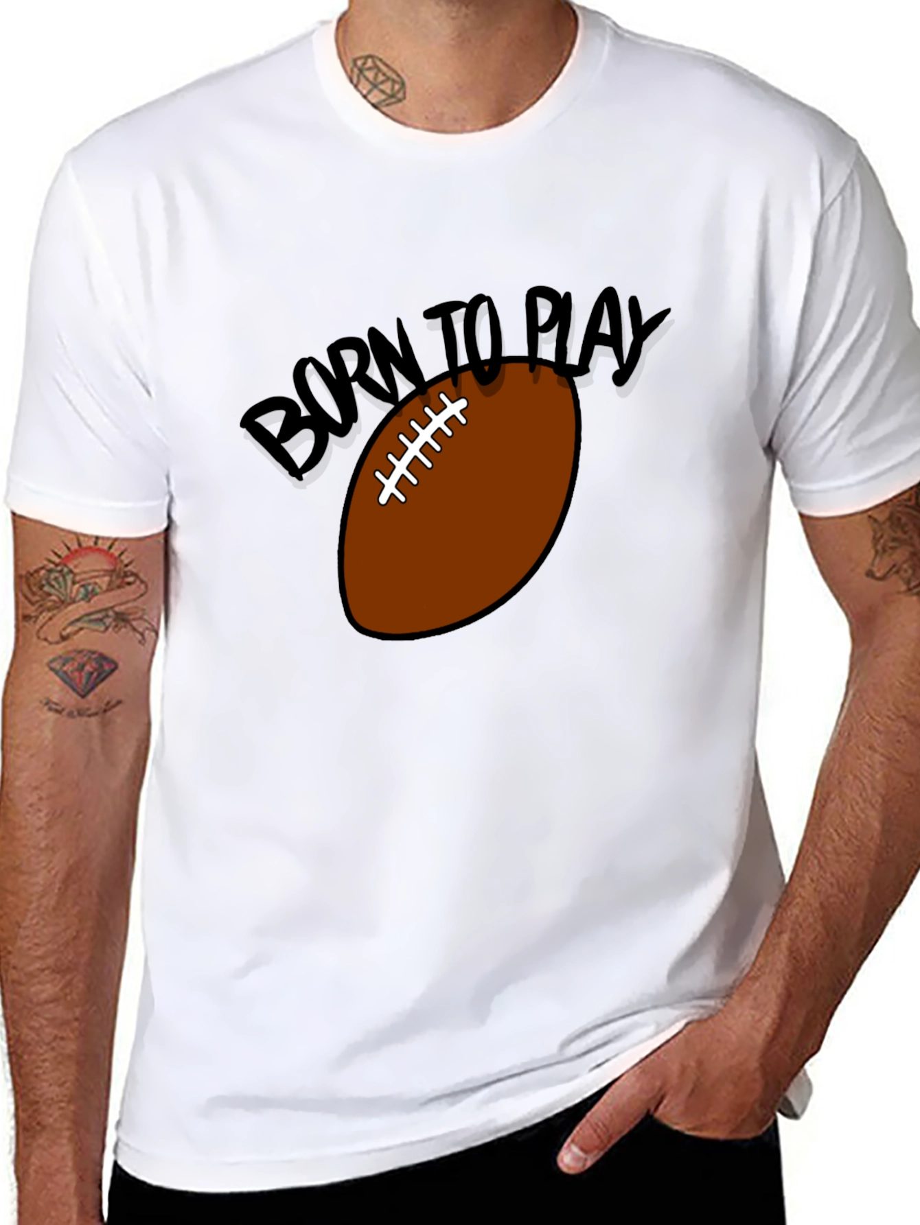 Born to Play Football Graphic Tee