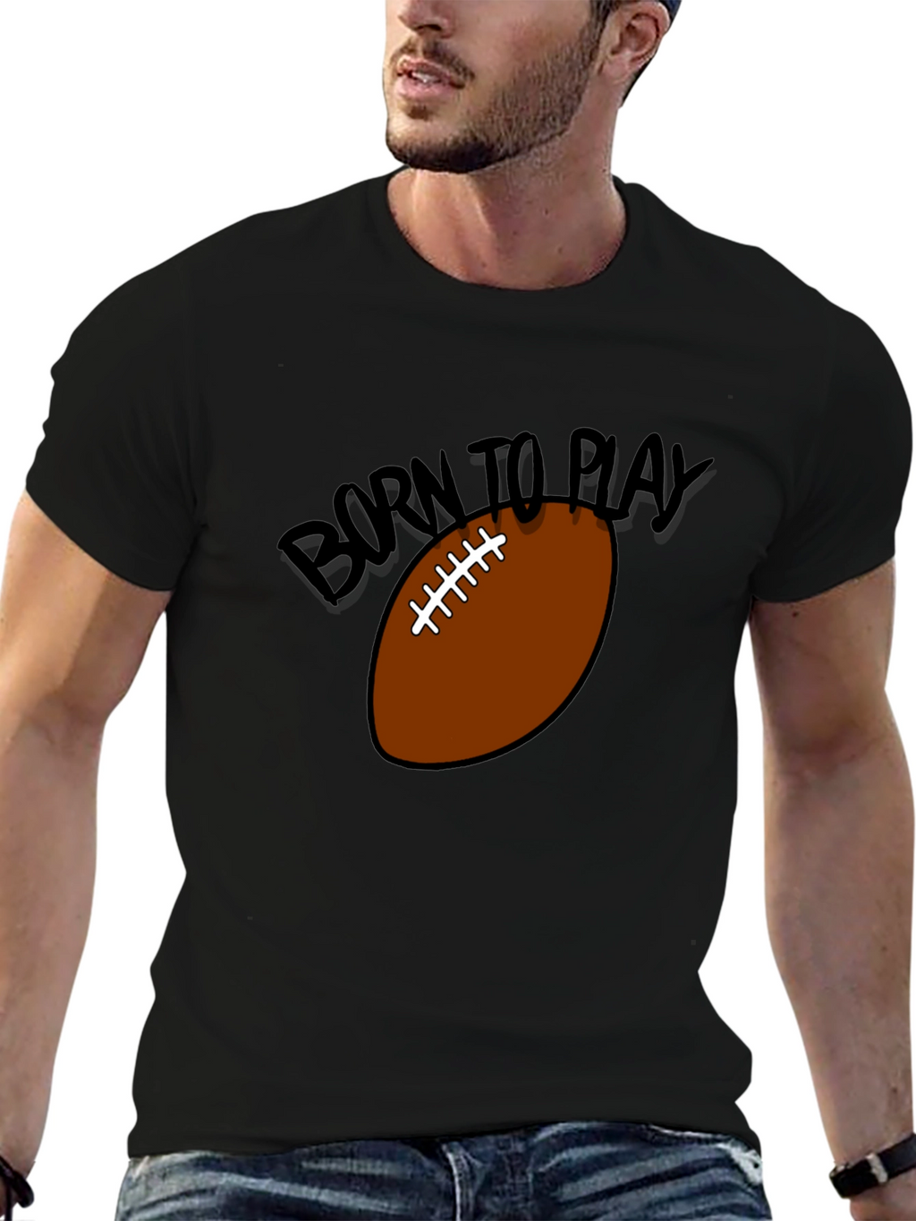 Born to Play Football Graphic Tee