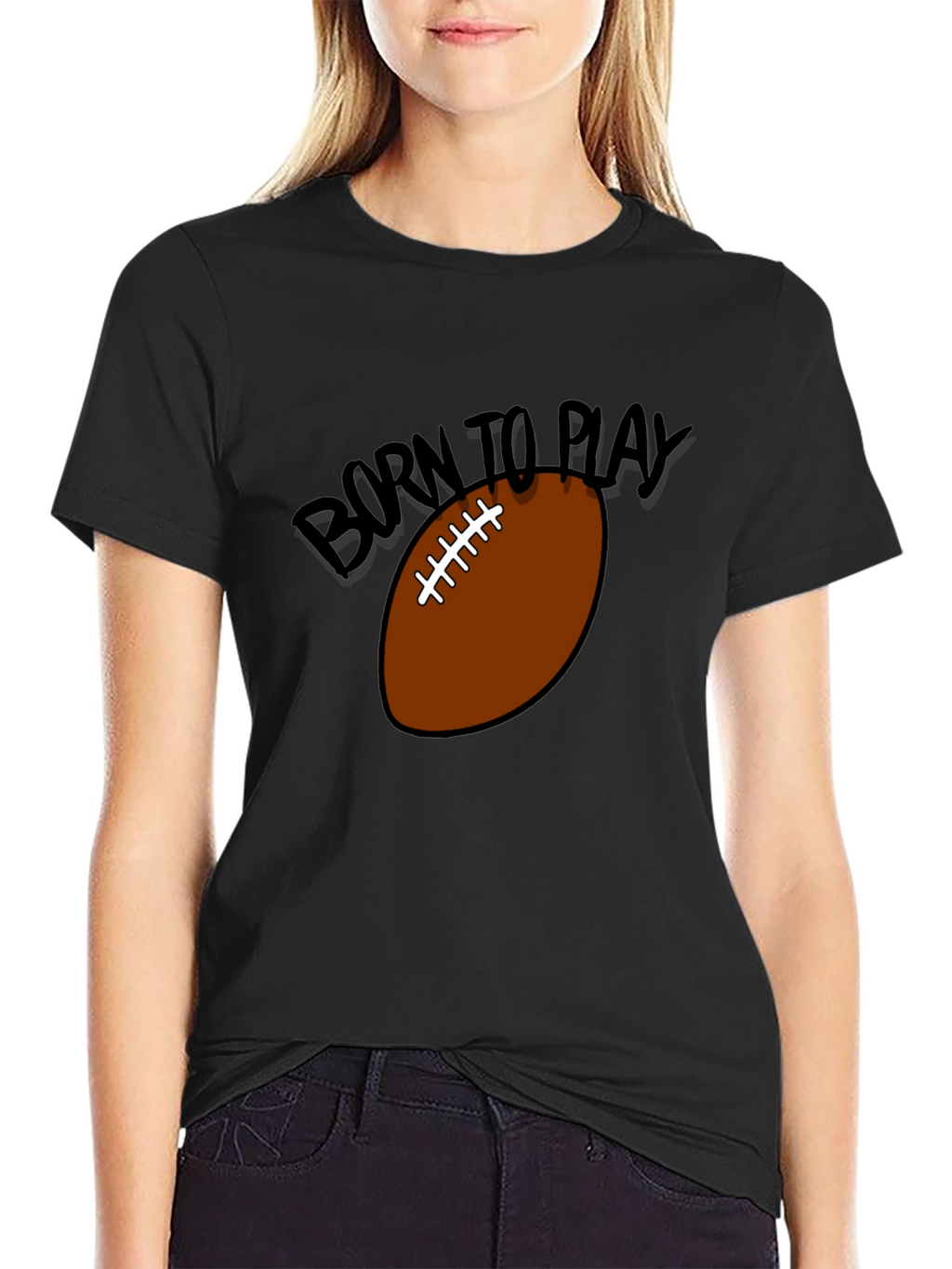 Born to Play Football Graphic Tee