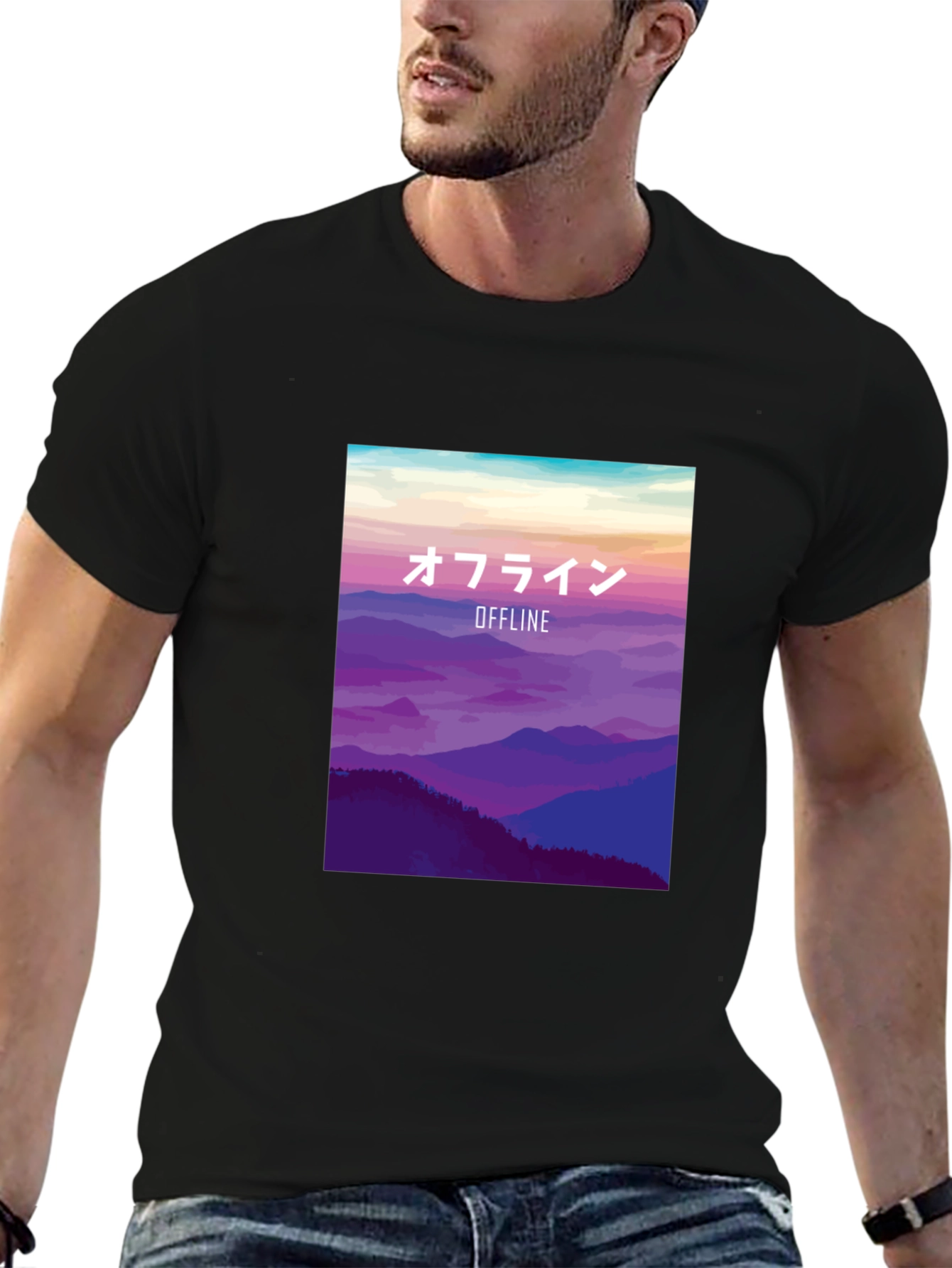 Offline Mountainscape Graphic Tee