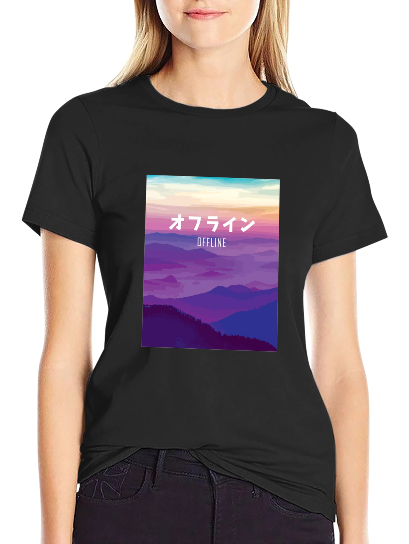 Offline Mountainscape Graphic Tee