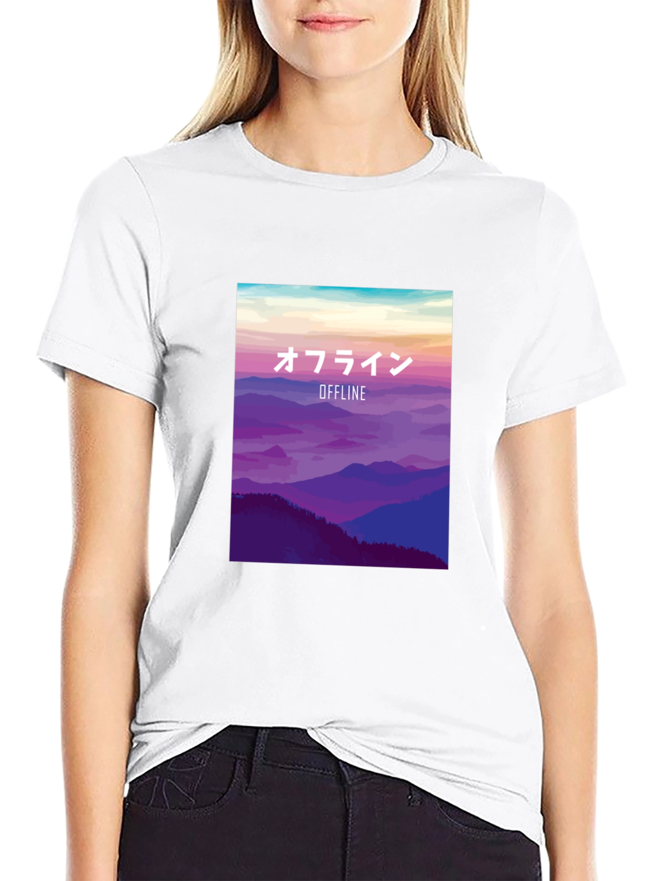Offline Mountainscape Graphic Tee