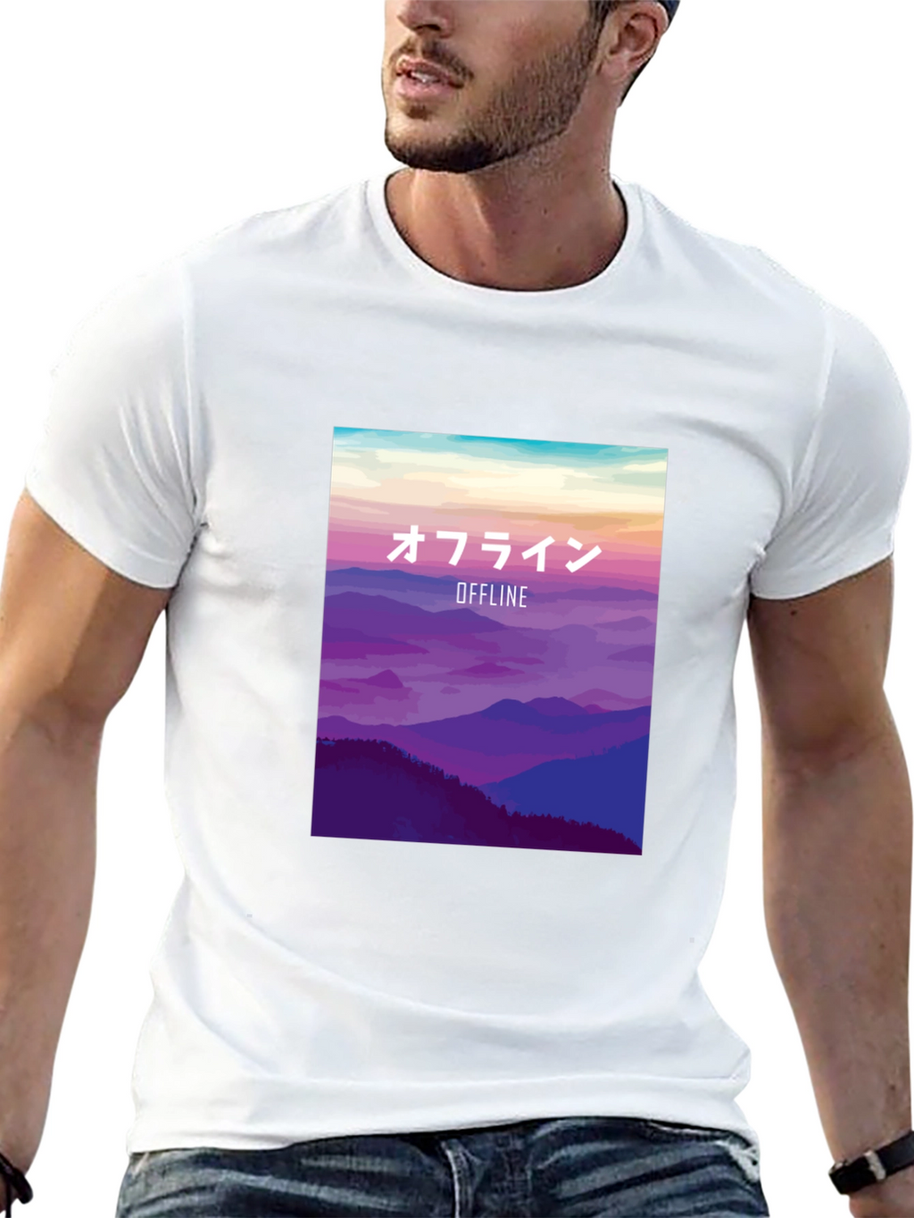 Offline Mountainscape Graphic Tee