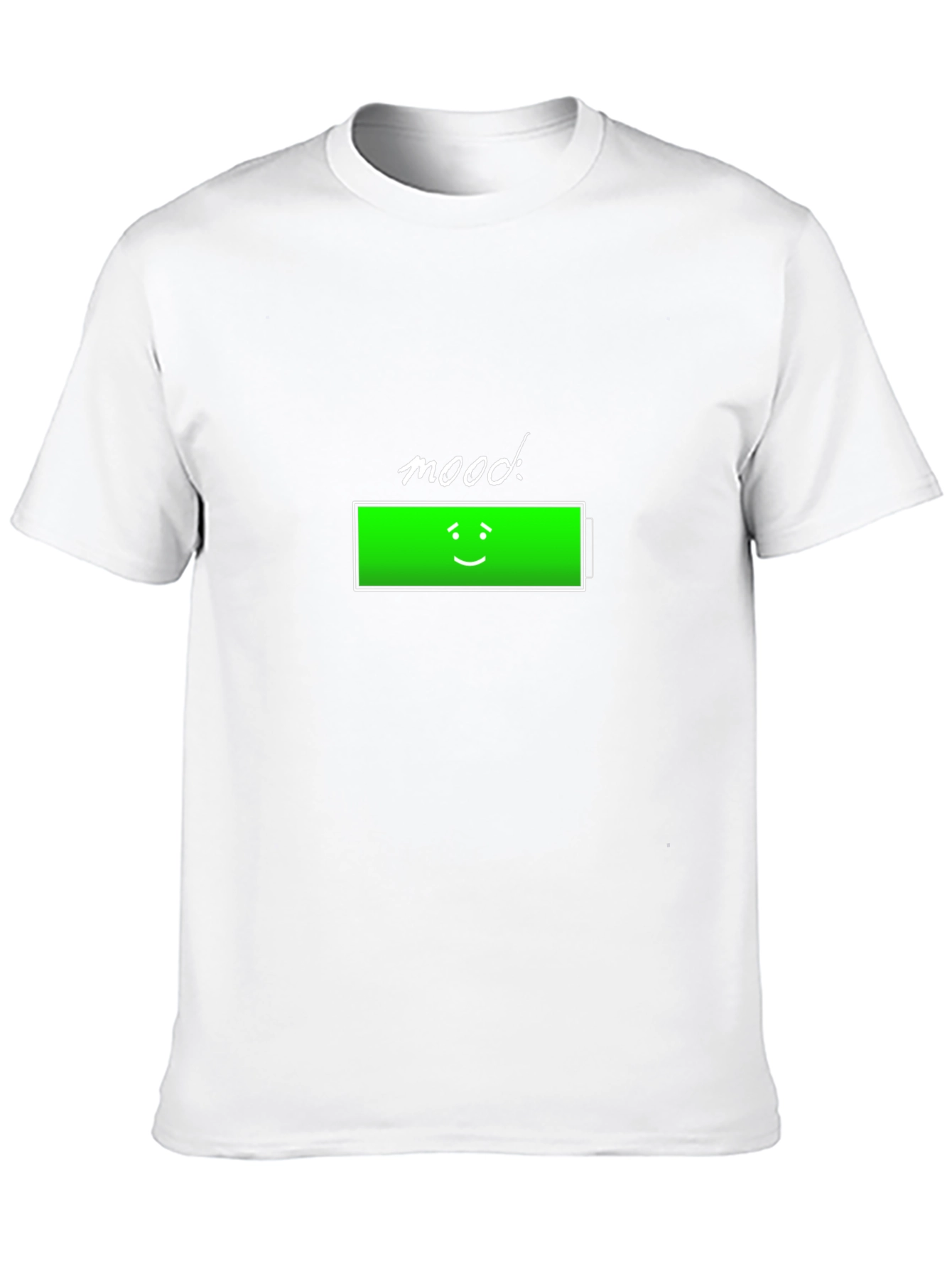 Mood Full Battery Graphic T-Shirt - Black Casual Wear