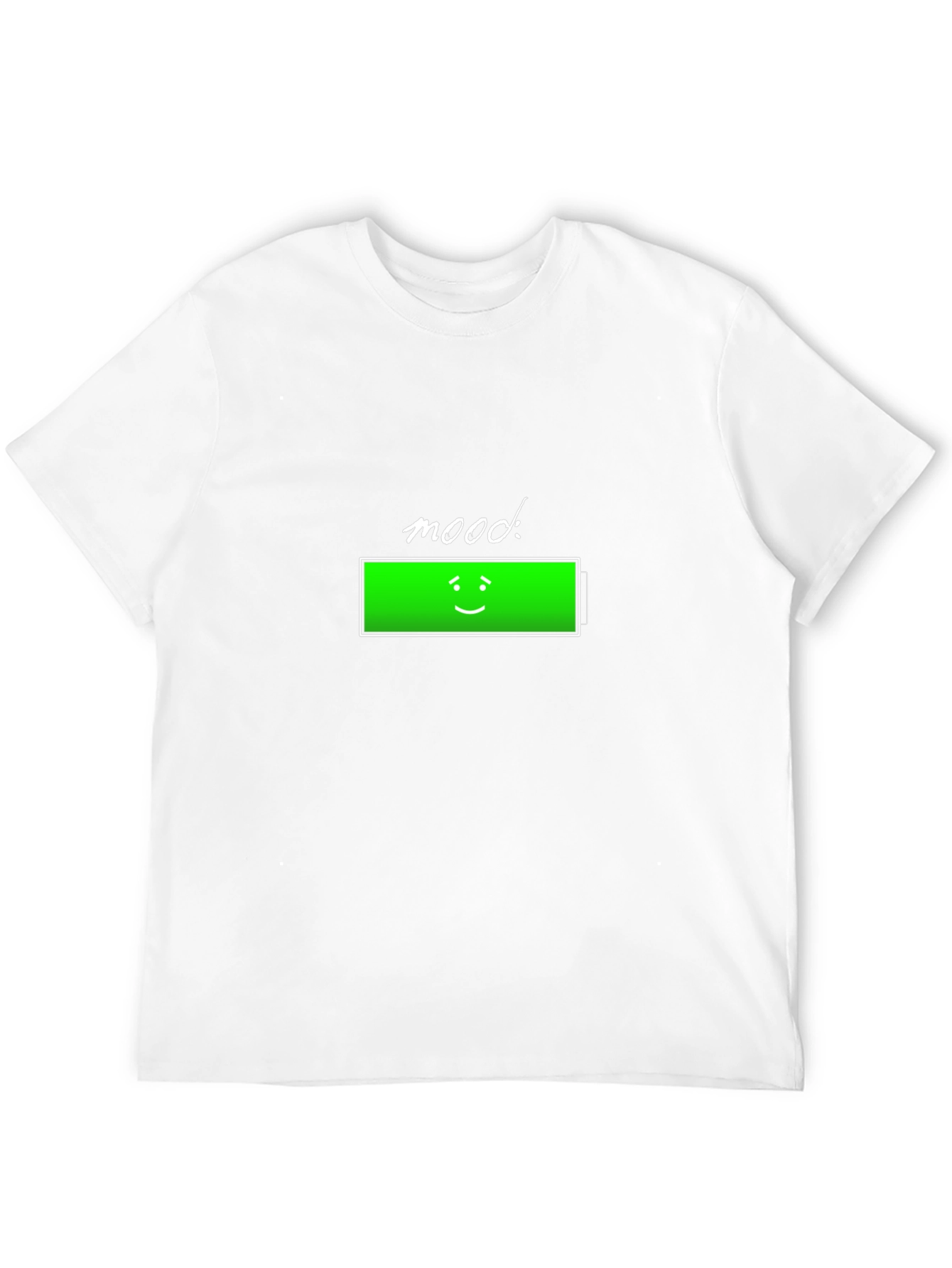 Mood Full Battery Graphic T-Shirt - Black Casual Wear