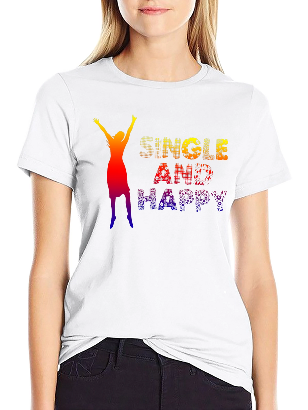 Single and Happy Graphic Tee