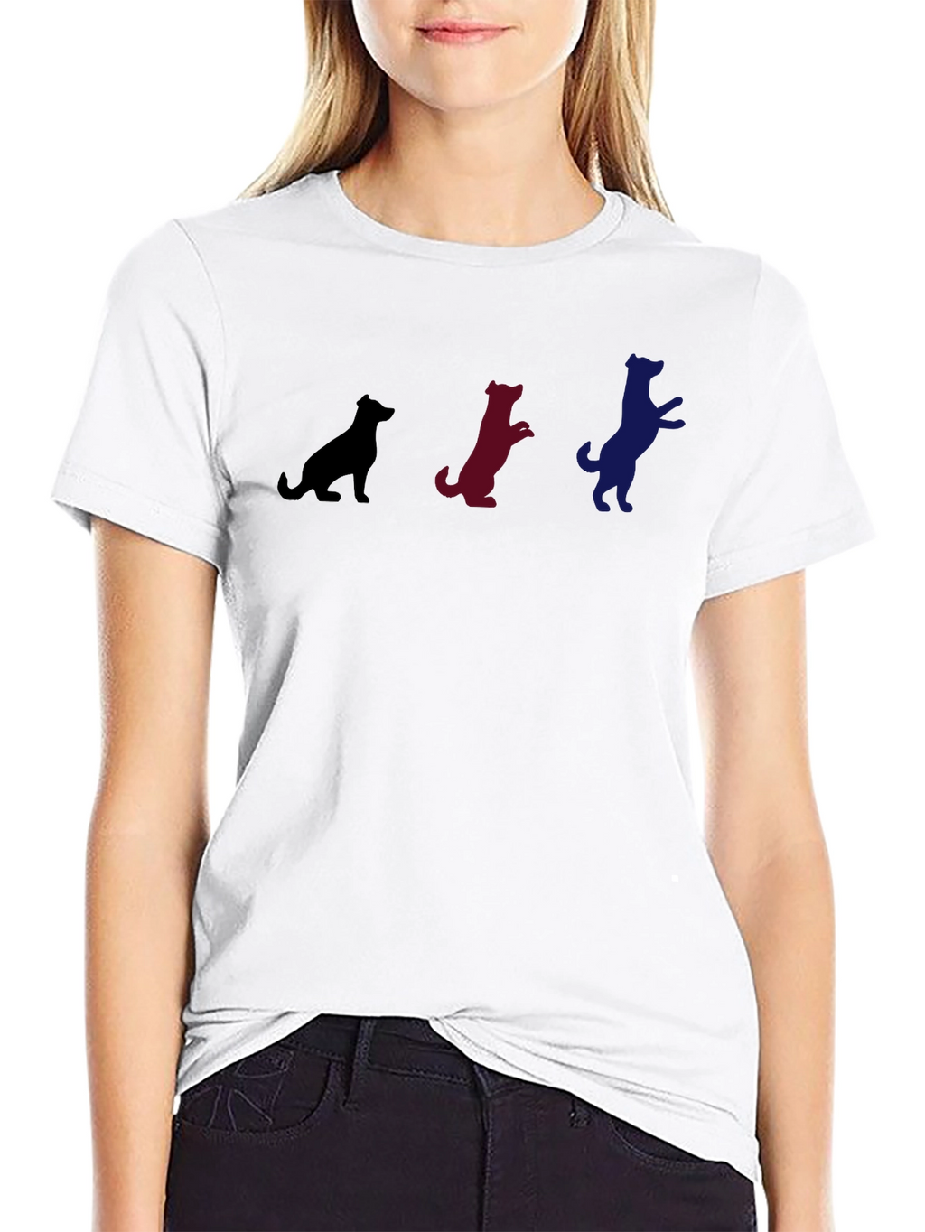 Dog Evolution T-Shirt - Black Cotton Blend