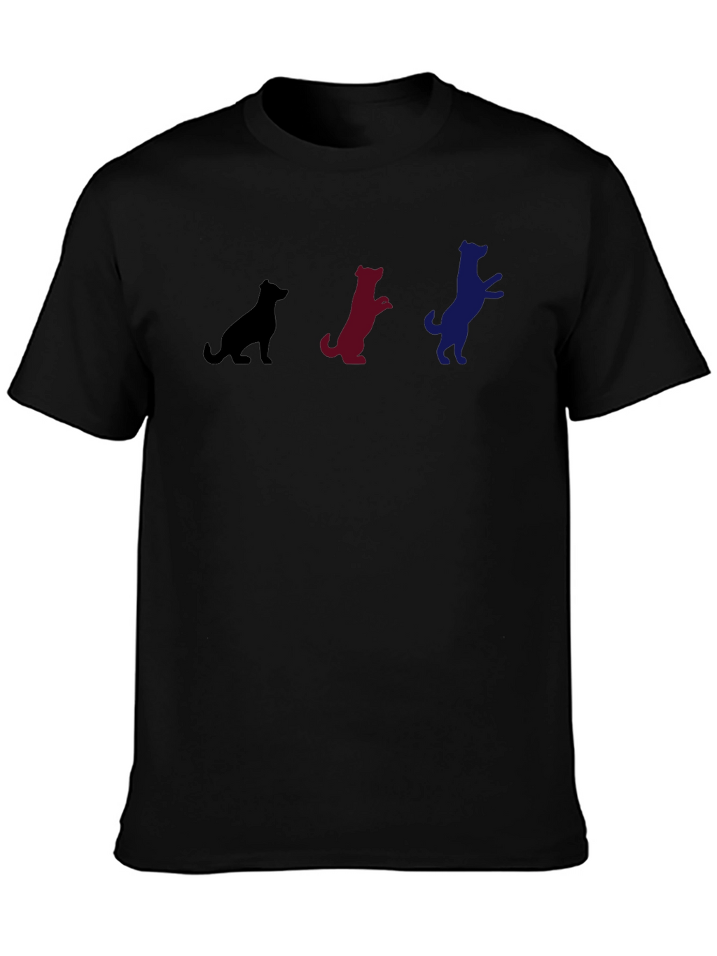 Dog Evolution T-Shirt - Black Cotton Blend