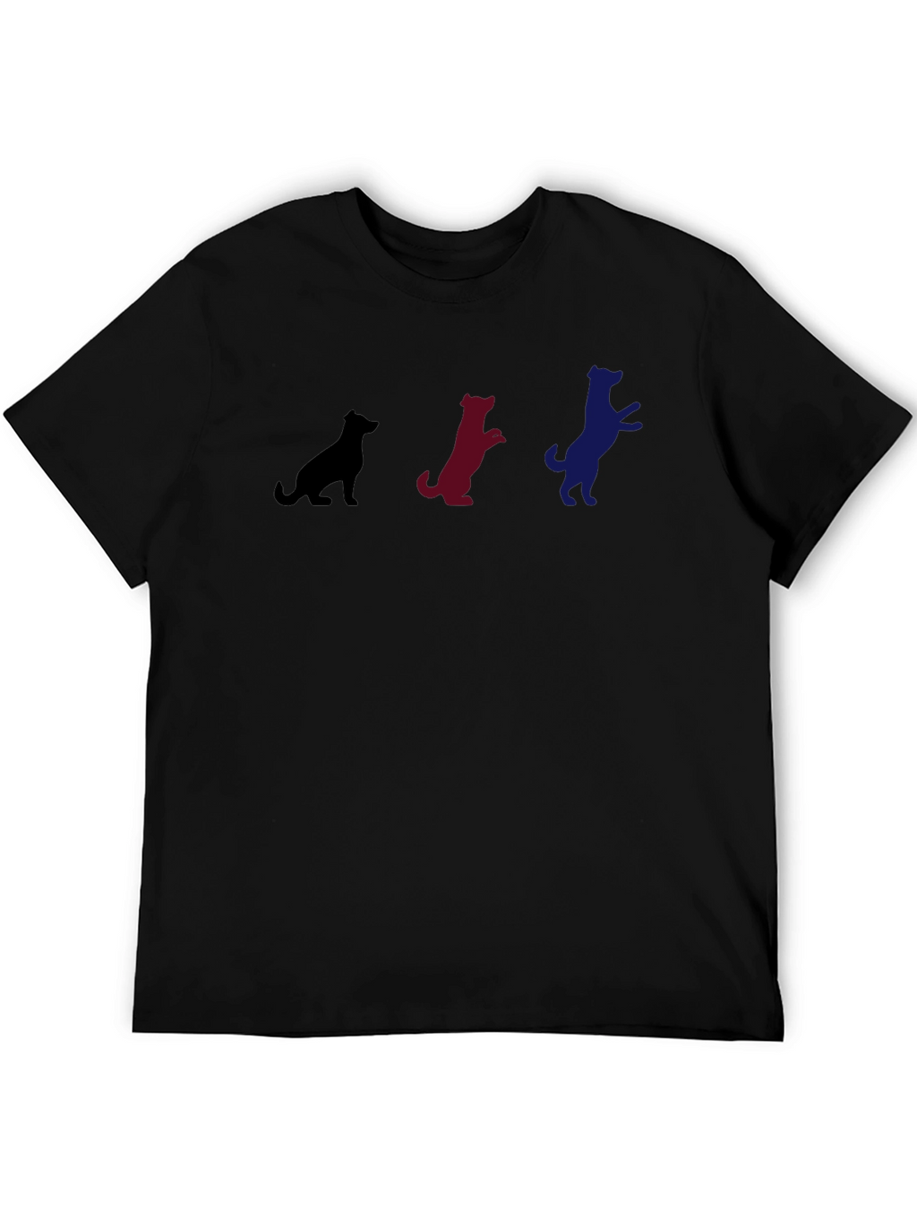 Dog Evolution T-Shirt - Black Cotton Blend