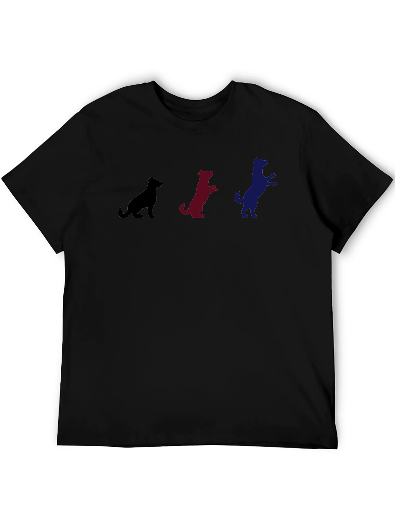 Dog Evolution T-Shirt - Black Cotton Blend