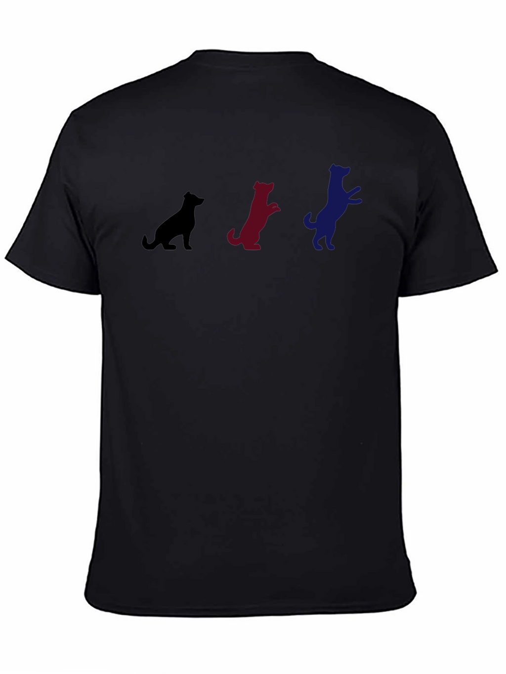 Dog Evolution T-Shirt - Black Cotton Blend