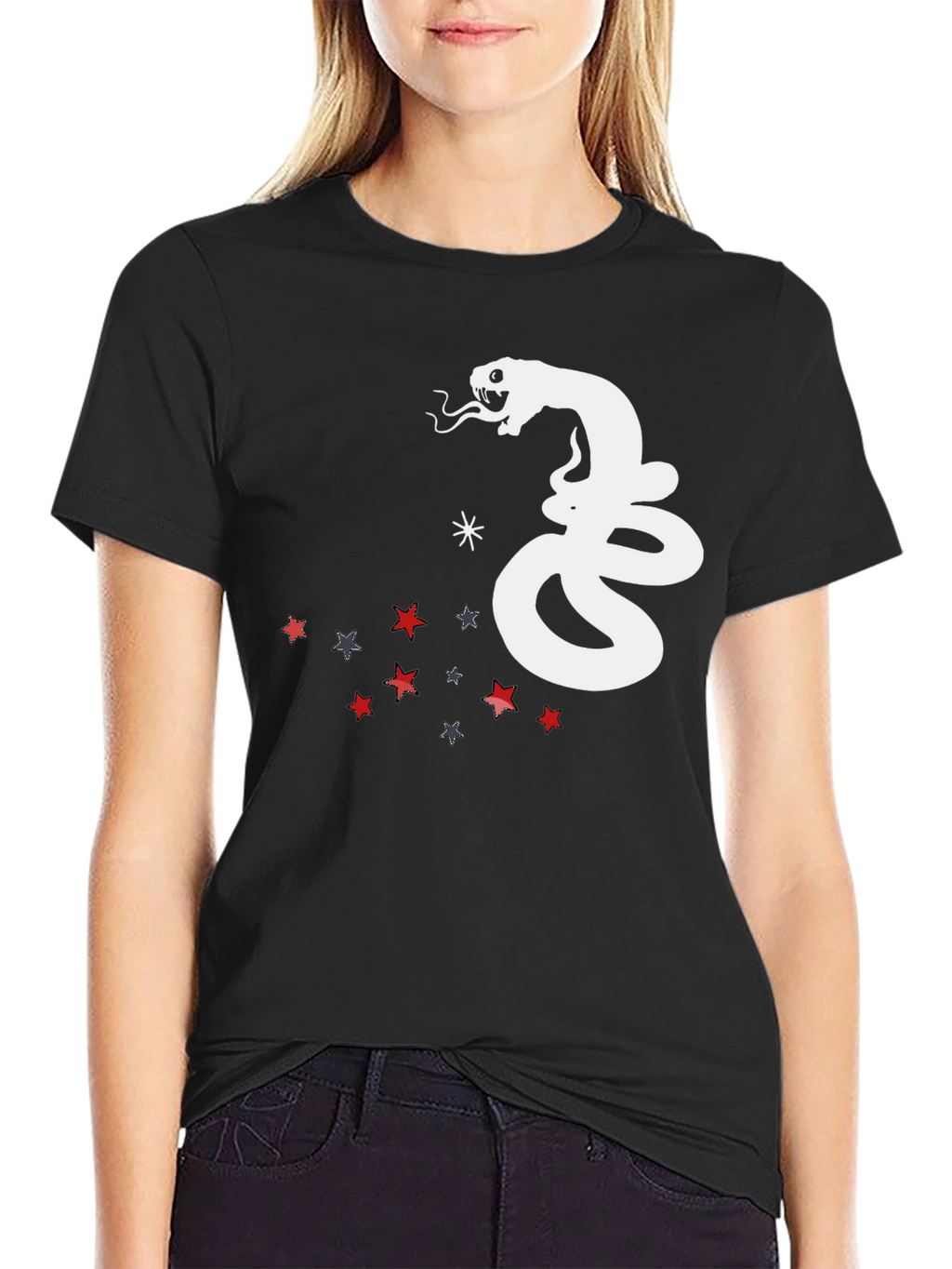 Snake and Stars Graphic Tee