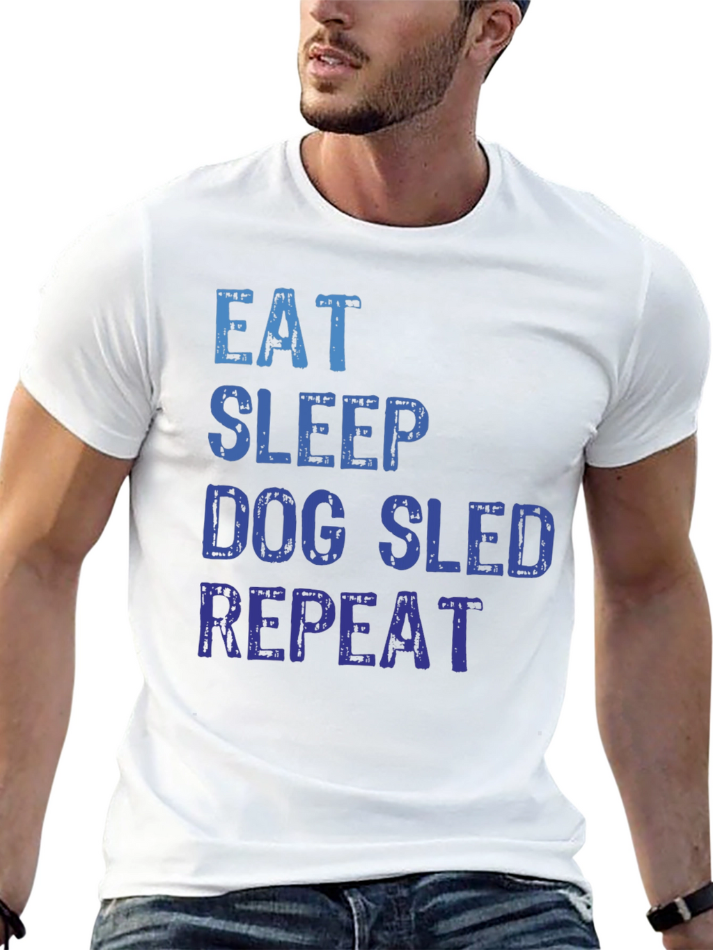 Eat Sleep Dog Sled Repeat T-Shirt