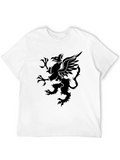 Mens Black Griffin Graphic T-Shirt