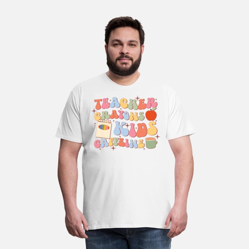 Teacher Crayons Kids Caffeine, Back To School