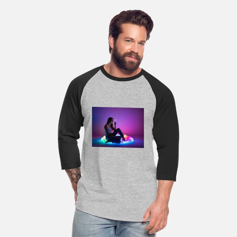 Teen Girl on Rainbow with LED Lights