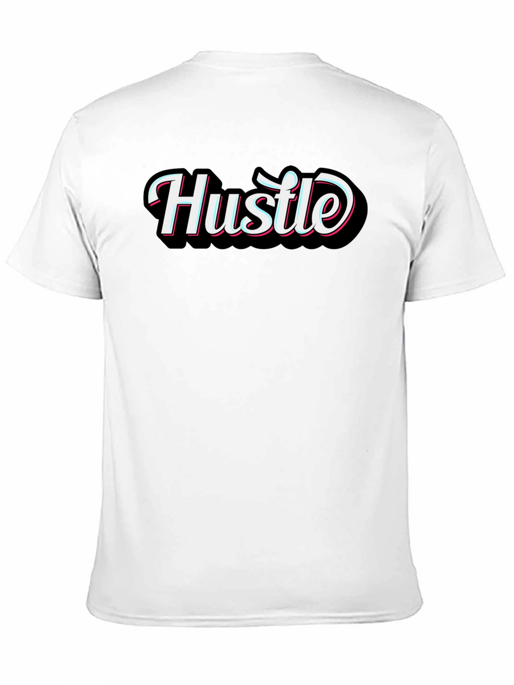 Mens Black Hustle Graphic T-Shirt