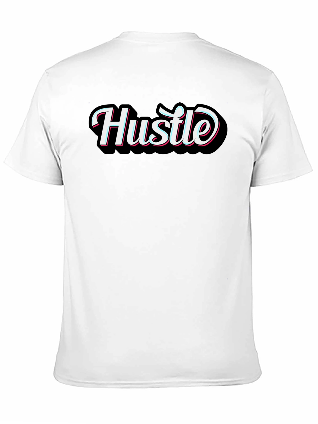 Mens Black Hustle Graphic T-Shirt