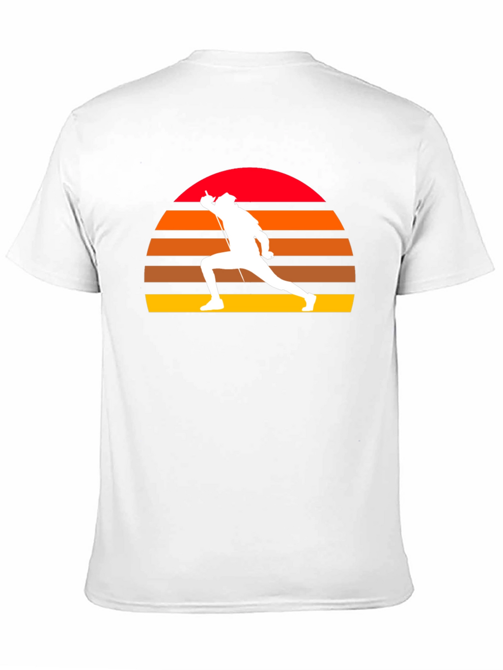 Fencing Sunset T-Shirt - Retro Sportswear