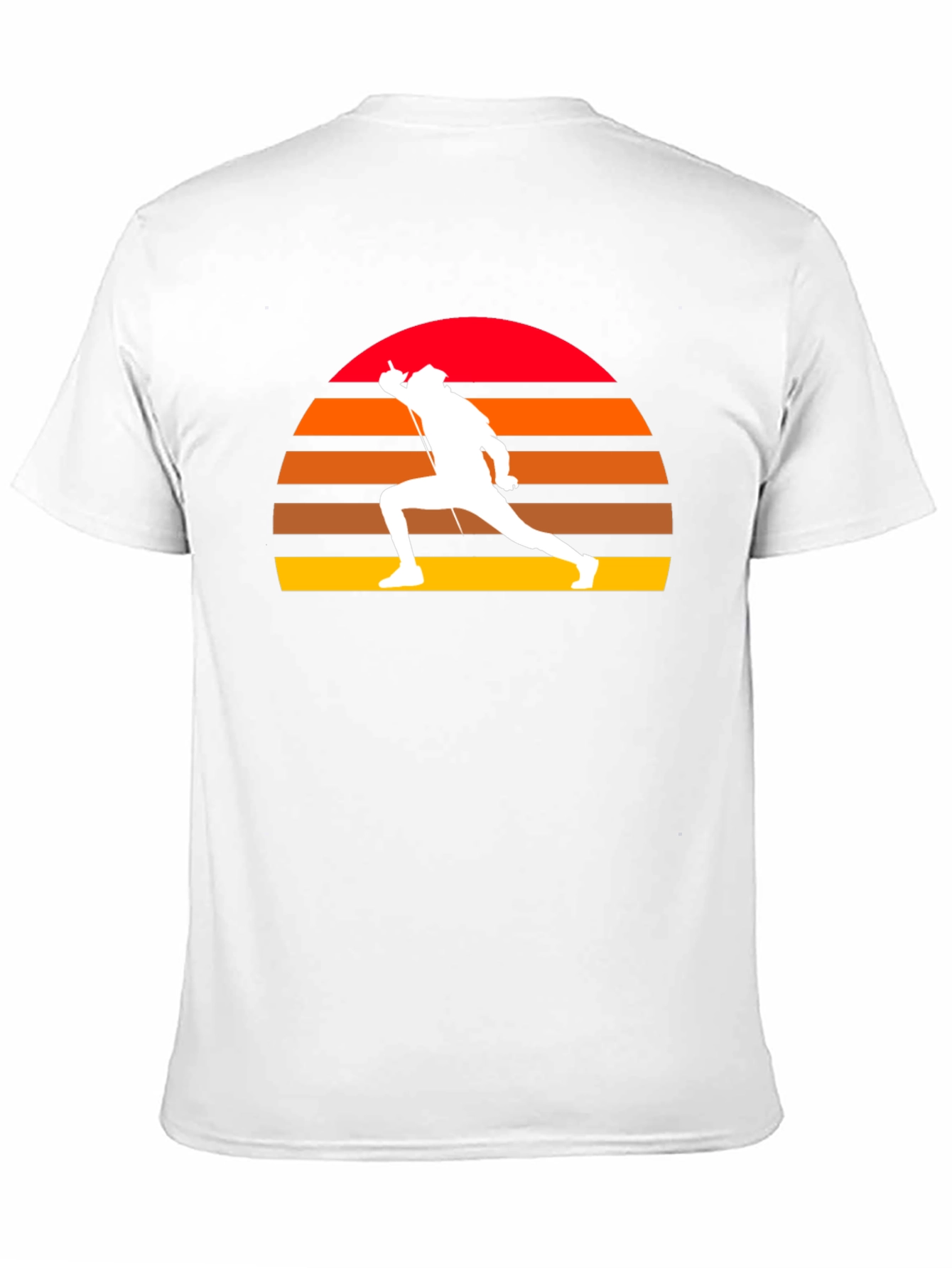 Fencing Sunset T-Shirt - Retro Sportswear