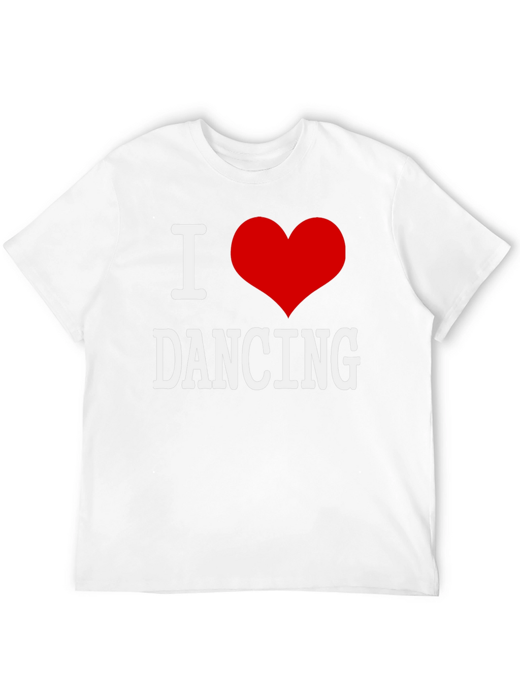 I Love Dancing T-Shirt - Black Cotton Graphic Tee