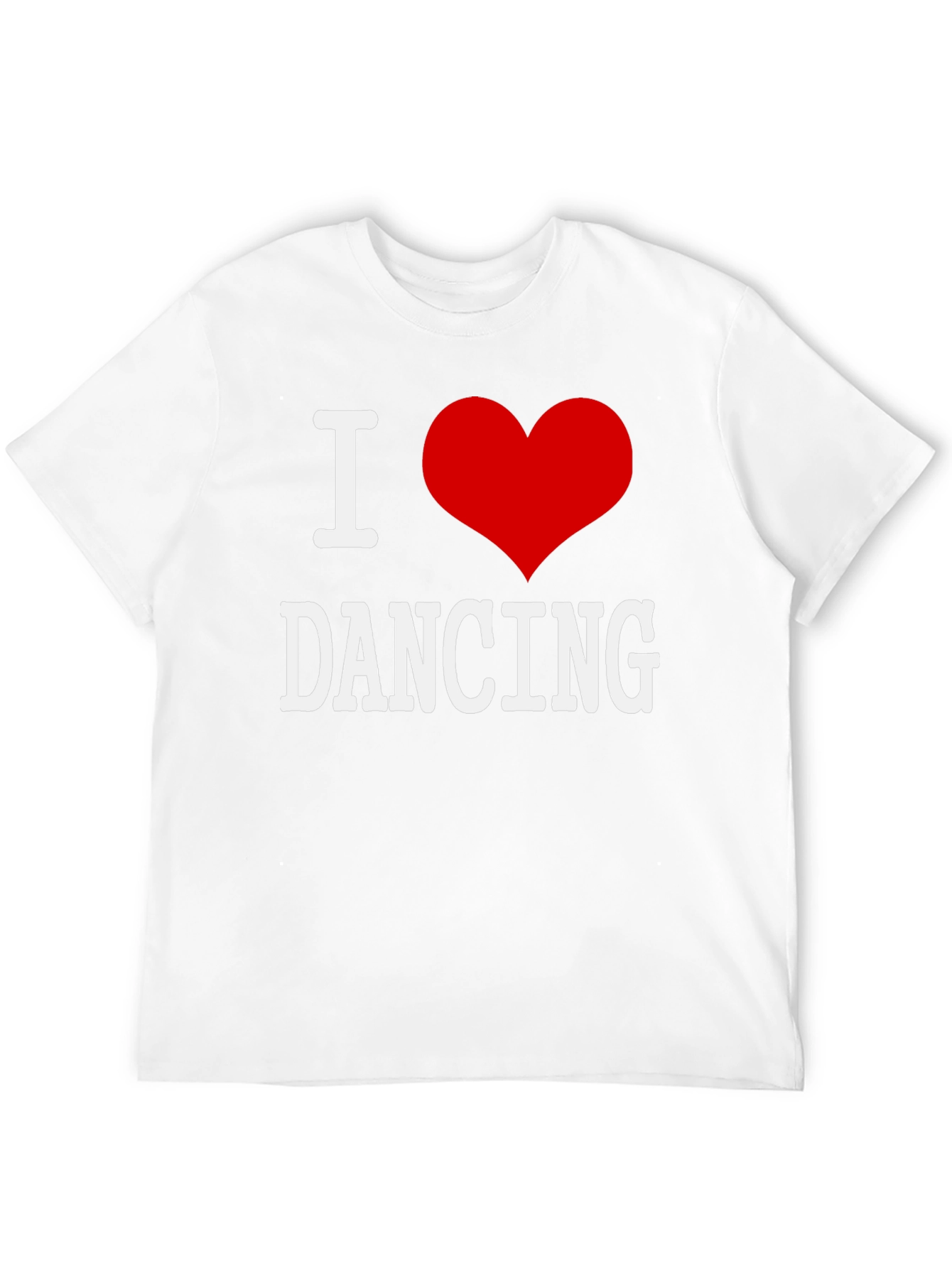 I Love Dancing T-Shirt - Black Cotton Graphic Tee