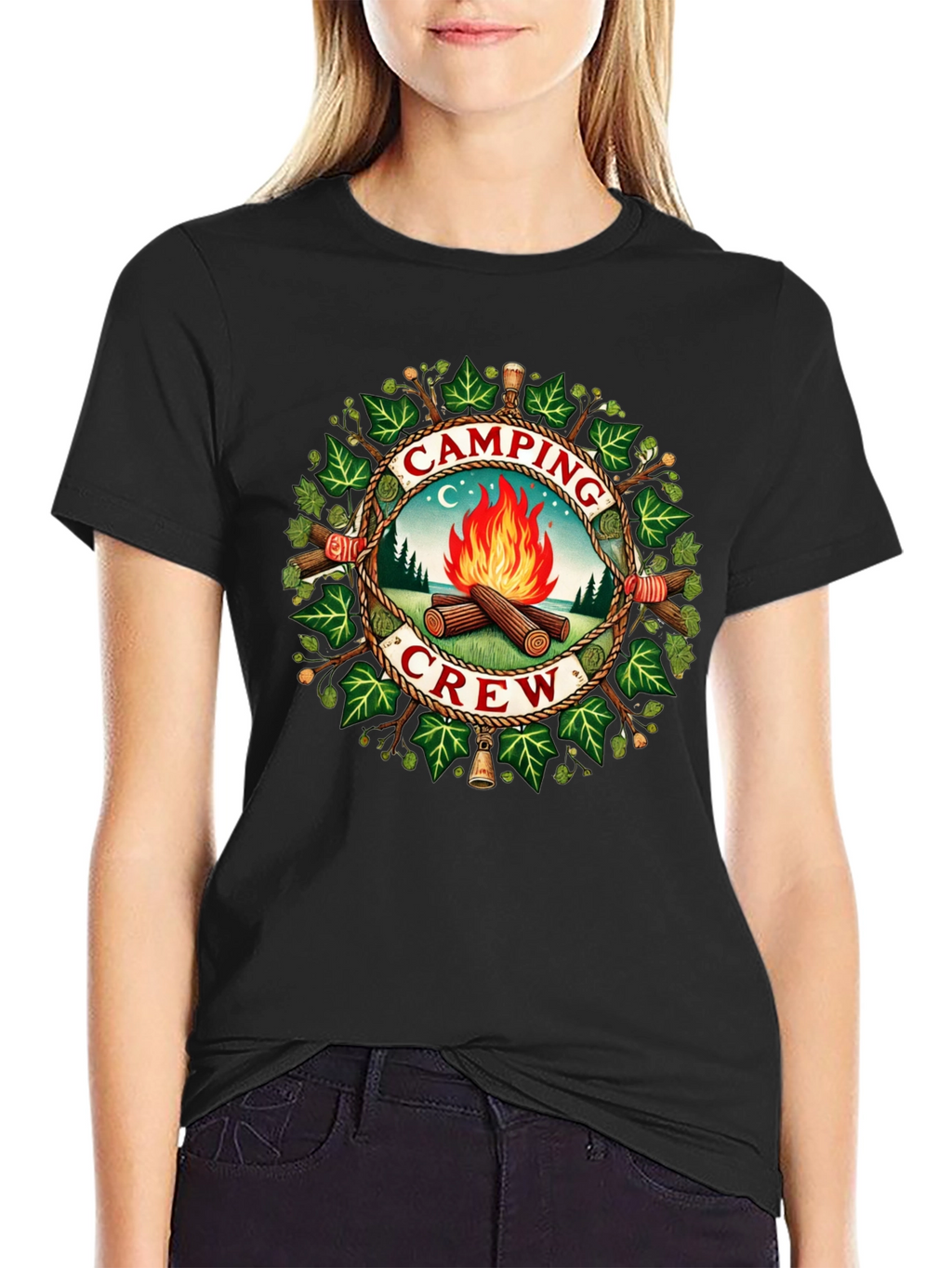 Camping Crew Graphic T-Shirt - Adventure Ready!