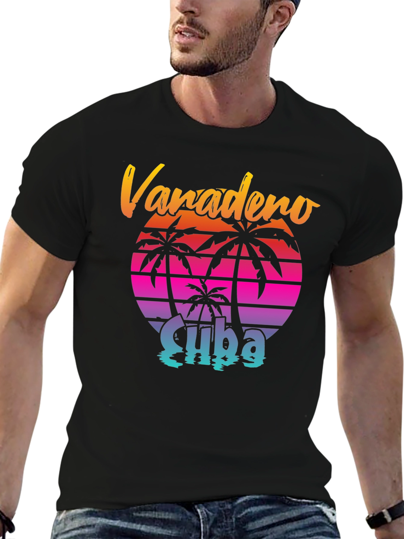 Varadero Cuba Retro Palm T-Shirt