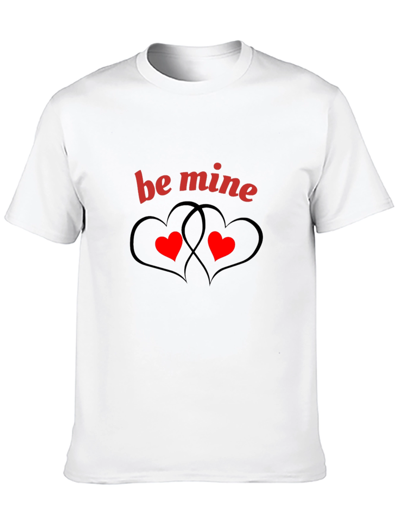 Be Mine Valentines Day T-Shirt - Black