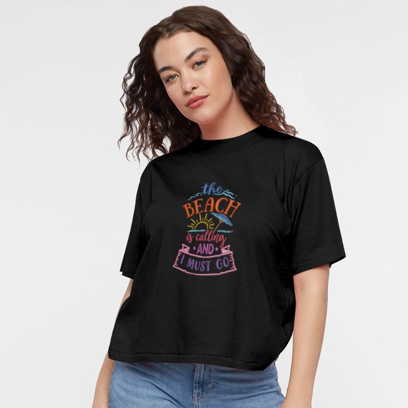 The Beach is Calling Embroidery Effect