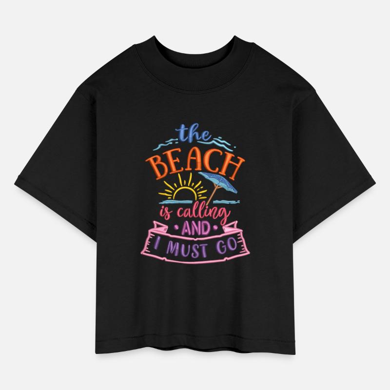 The Beach is Calling Embroidery Effect