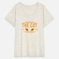 The cat with cat's eyes and cat drawn love cat