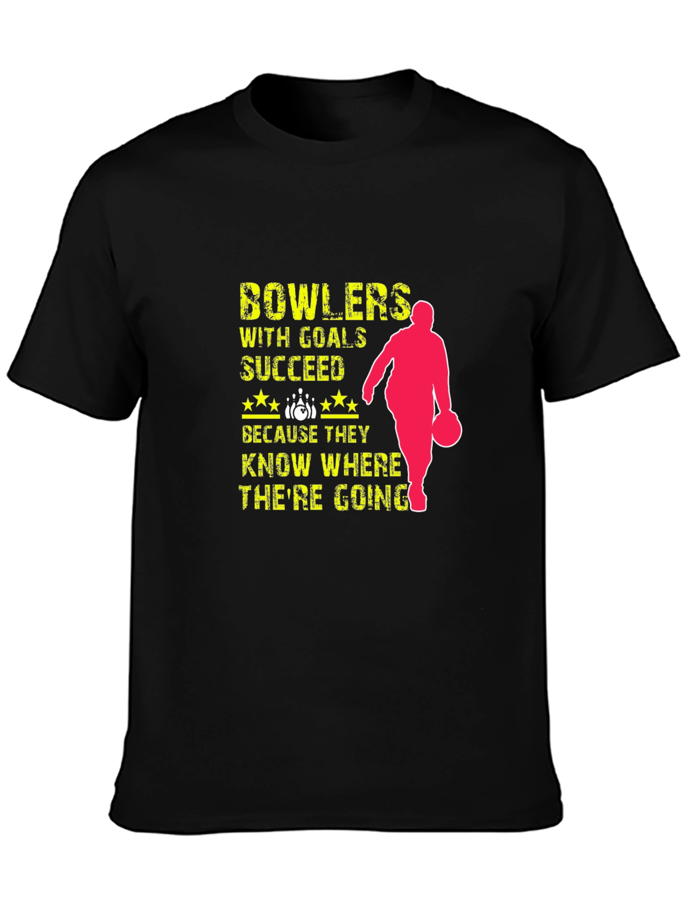 Bowlers Succeed T-Shirt - Bowling with Goals